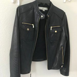 Lambskin Leather Moto Jacket (Woman's Size Small)